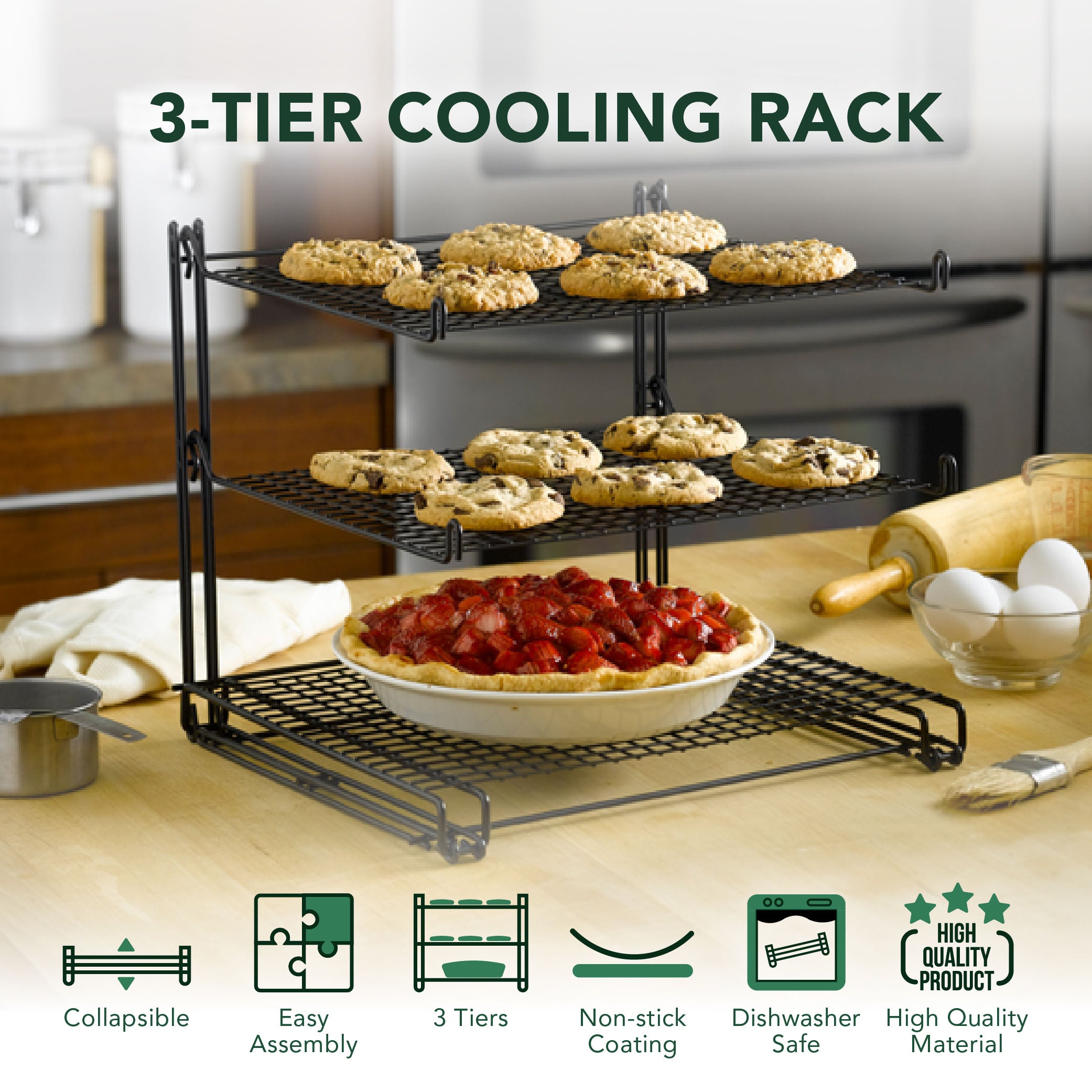 Cadco OCR-Q3 Cooling Rack Accommodates (3)