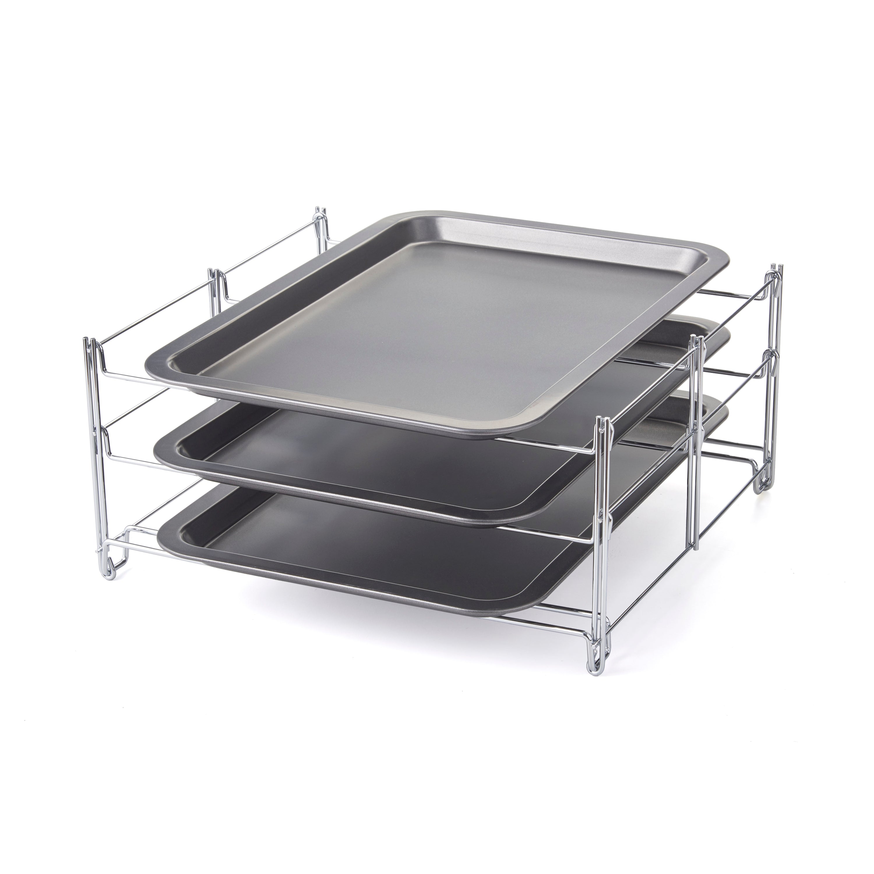 Food Network 3-pc. Nonstick Cookie Sheet Set with Cooling Rack, Silver -  Yahoo Shopping