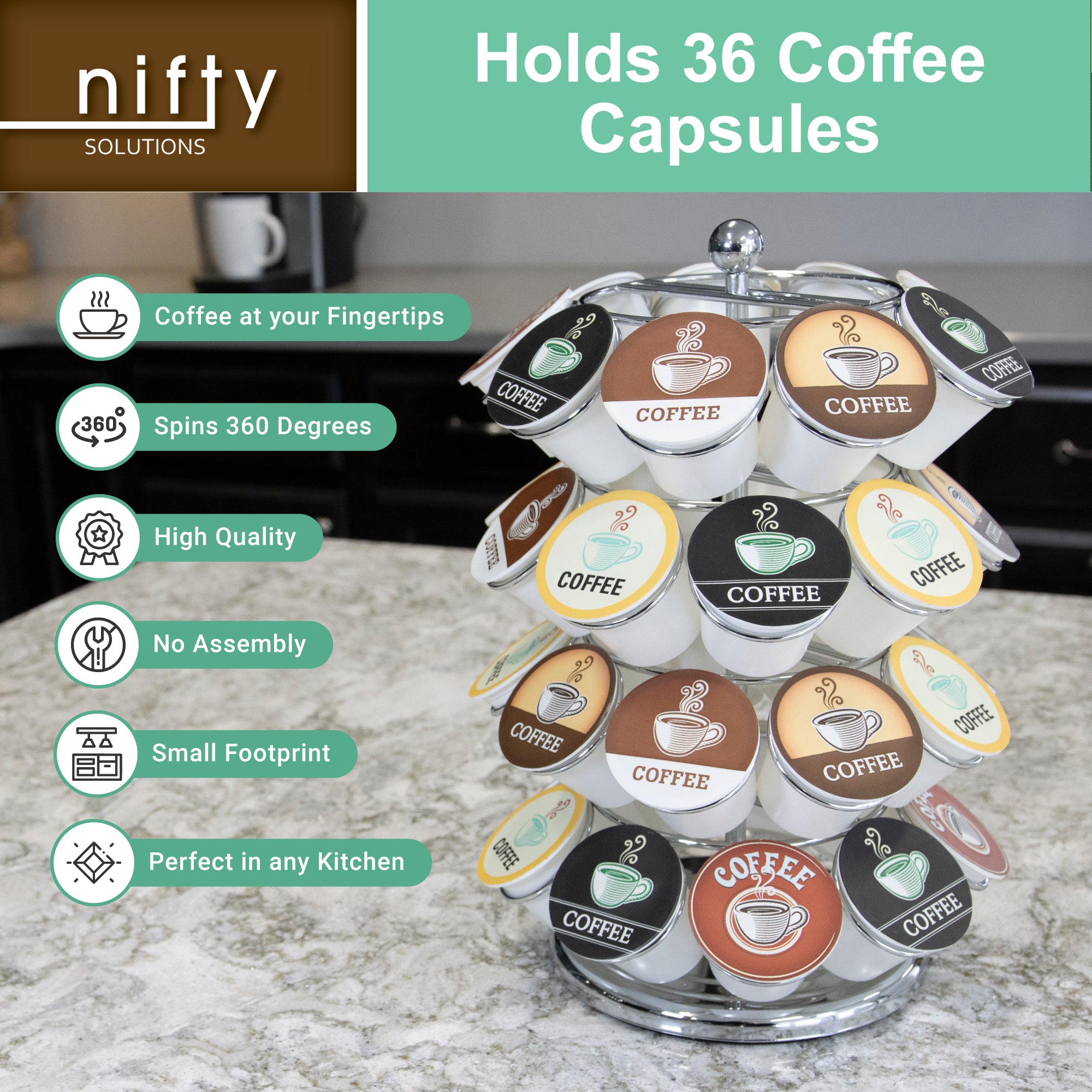 Coffee Pod Carousel – Nifty Home Products